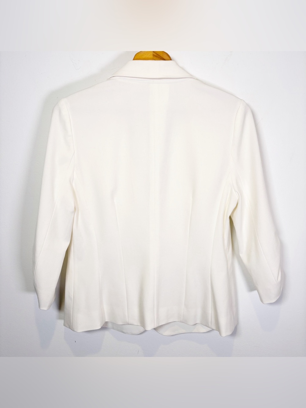 Eliza J Cream Ruched Sleeve Blazer - Picture 6 of 7